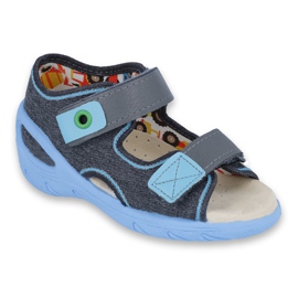 Scarpe per bambini Befado pu 065X125 blu grigio
