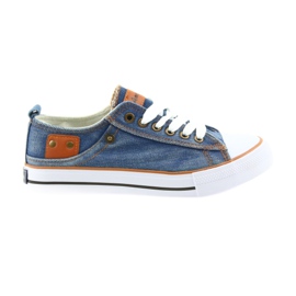 American Club dk jeans sneakers allacciate blu