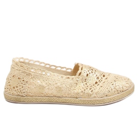 Espadrillas in pizzo oro JX1020 Gold d'oro
