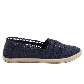 Espadrillas in pizzo blu navy JX1020 Navy