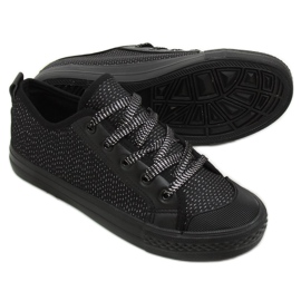 Sneakers da donna nere BOK-1138 Black nero