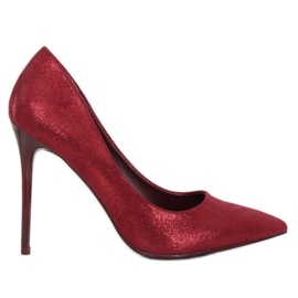 Tacchi alti da donna bordeaux AT-0596-L Wine rosso
