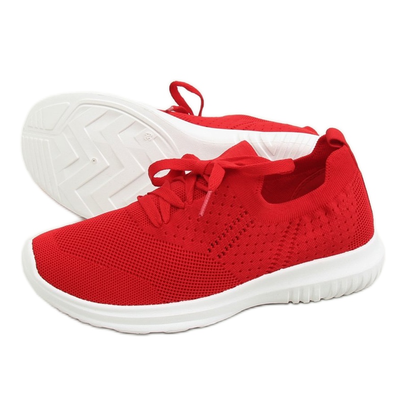 Rosso LX-9837 Scarpe sportive rosse