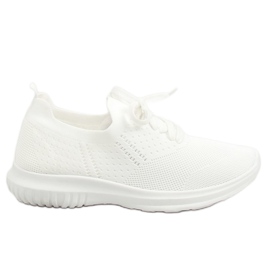 Bianco LX-9837 Scarpe sportive bianche bianca