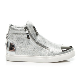 Vices Sneakers da donna con stampa serpente grigio