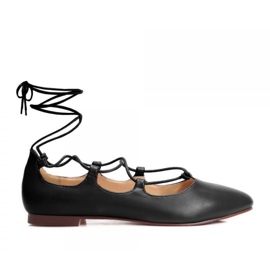Vices Ballerine alla moda legate nero