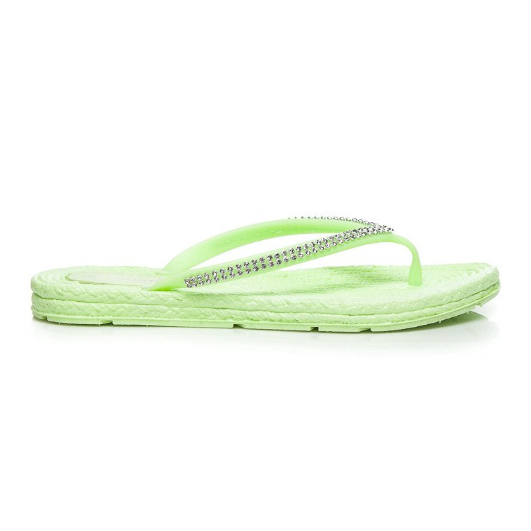 VERANICE Infradito Con Cubic Zirconia verde