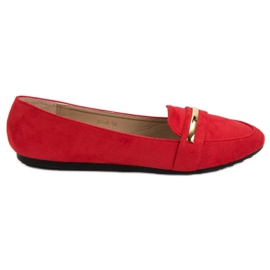 Signori rossi in pelle scamosciata rosso