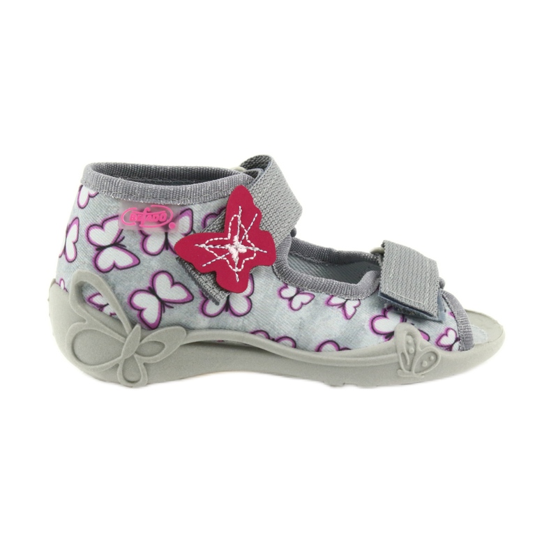 Sandali Befado scarpe per bambini 242P090 viola grigio rosa