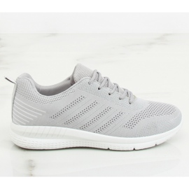 BOK-1181 Scarpe sportive grigio argento