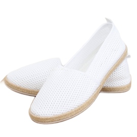 Espadrillas in rete bianca JX1029 White bianco