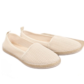 Espadrillas in rete beige JX1029 Beige