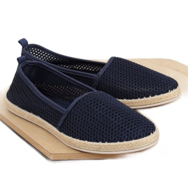 JX1029 Espadrillas in rete blu navy navy