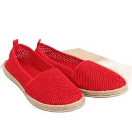 Espadrillas in rete rossa JX1029 Red rosso