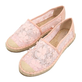 Espadrillas in pizzo rosa MB188-225 Pink