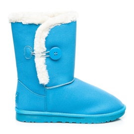 Torna Mukluki con bottone blu