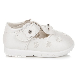 Pantofole nei cuori bianco