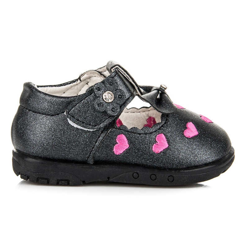 Pantofole nei cuori nero
