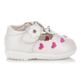 Pantofole nei cuori bianco