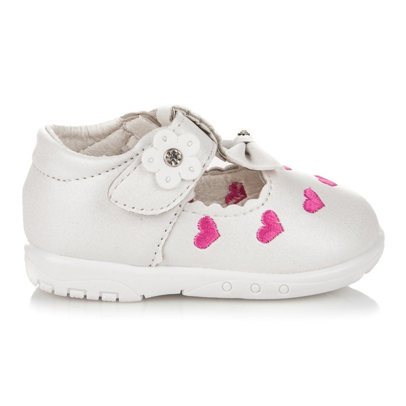 Pantofole nei cuori bianca