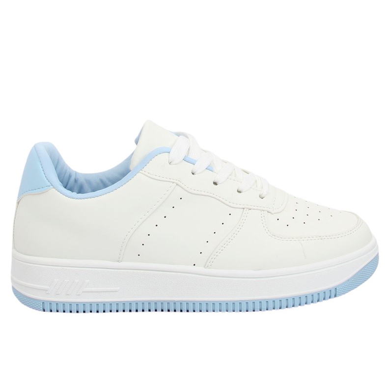 LV75P L.BLUE scarpe sportive bianche e blu bianca