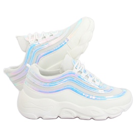 Scarpe sportive bianche LA52P bianche bianca multicolore
