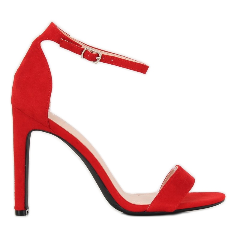 Sandali rossi con tacco alto NF-37P Red rosso