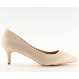 Décolleté con tacco basso beige 66-69 Beige II-GAT