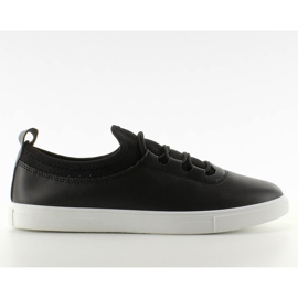 Sneakers morbide con elastici neri 8-10 Black II-GAT nero