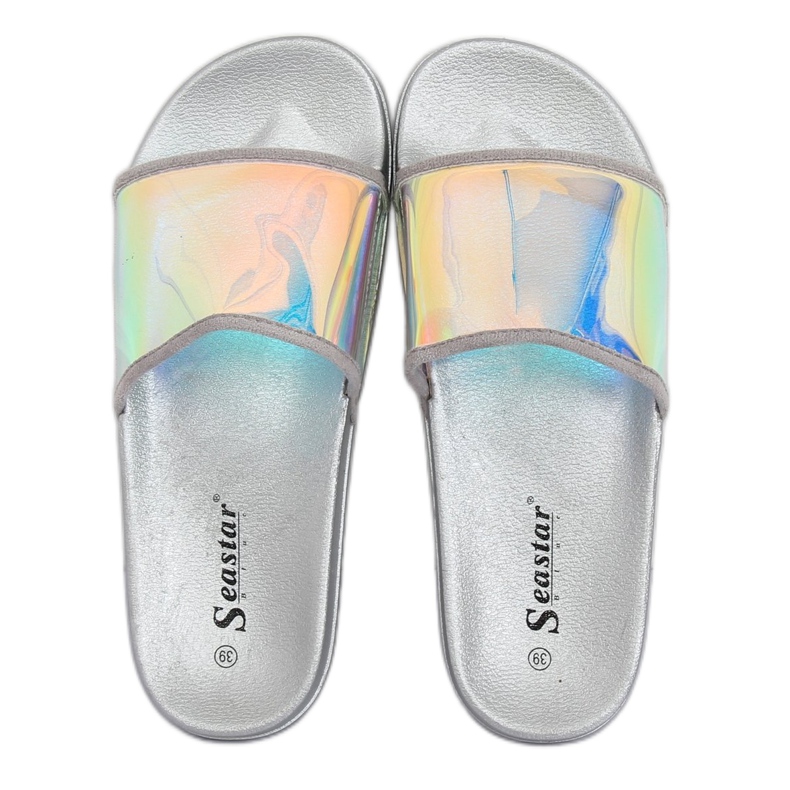 Pantofole benzina colore argento CK80P Argento grigio