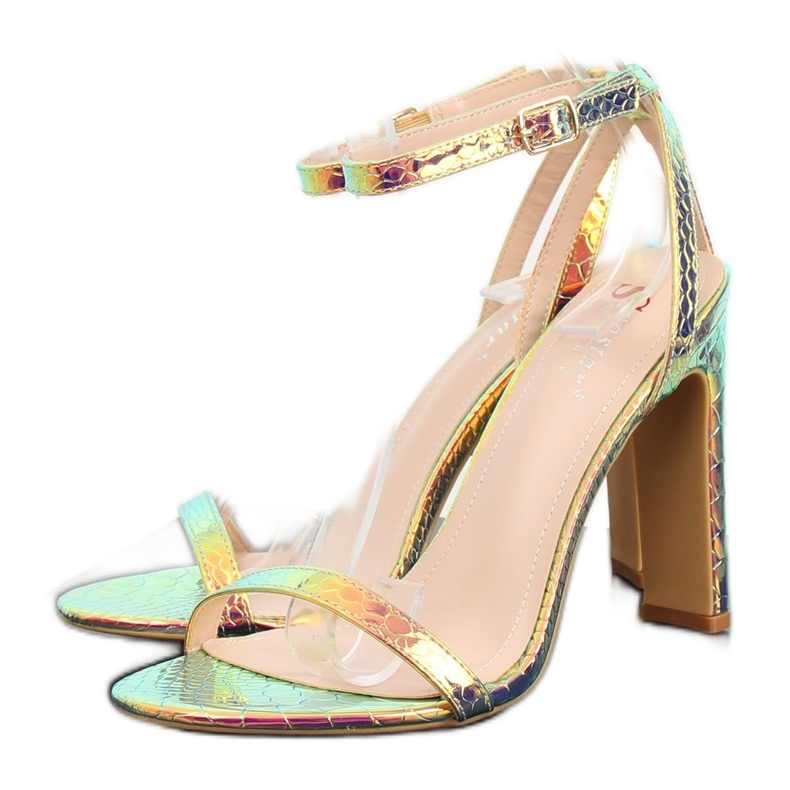 Sandali tacchi alti NF-38P Rose viola multicolore