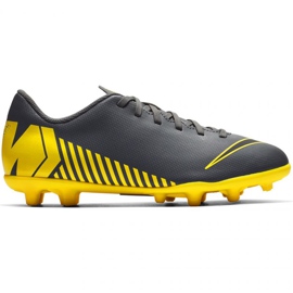 Nike Mercurial Vapor 12 Club Mg Jr AH7350-070 scarpe da calcio nero nero