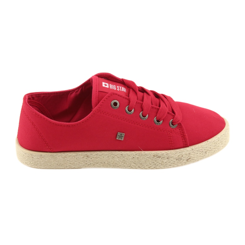 Ballerine espadrillas scarpe da donna rosse Big star 274424 rosso