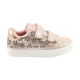 American Club Scarpe sportive da bambino floreali americane ADI grigio rosa