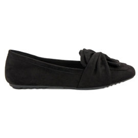 Ballerine in camoscio nero