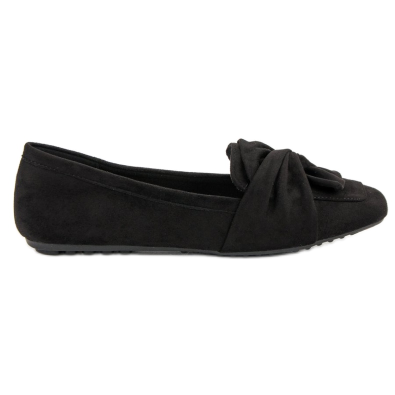 Ballerine in camoscio nero
