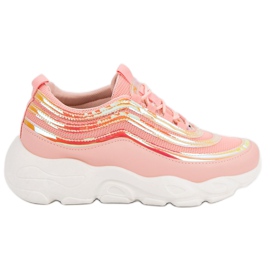 SHELOVET Scarpe sportive leggere rosa