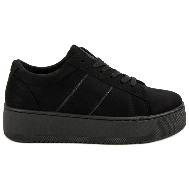 Scarpe sportive in pelle scamosciata nero