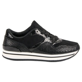 Scarpe sportive con motivo nero