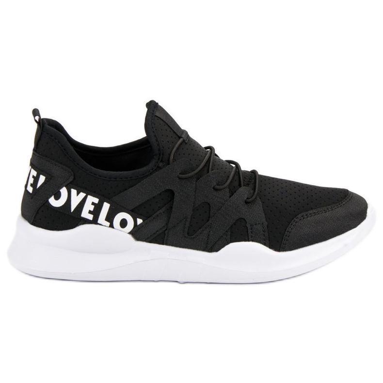 Scarpe sportive in tessuto nero