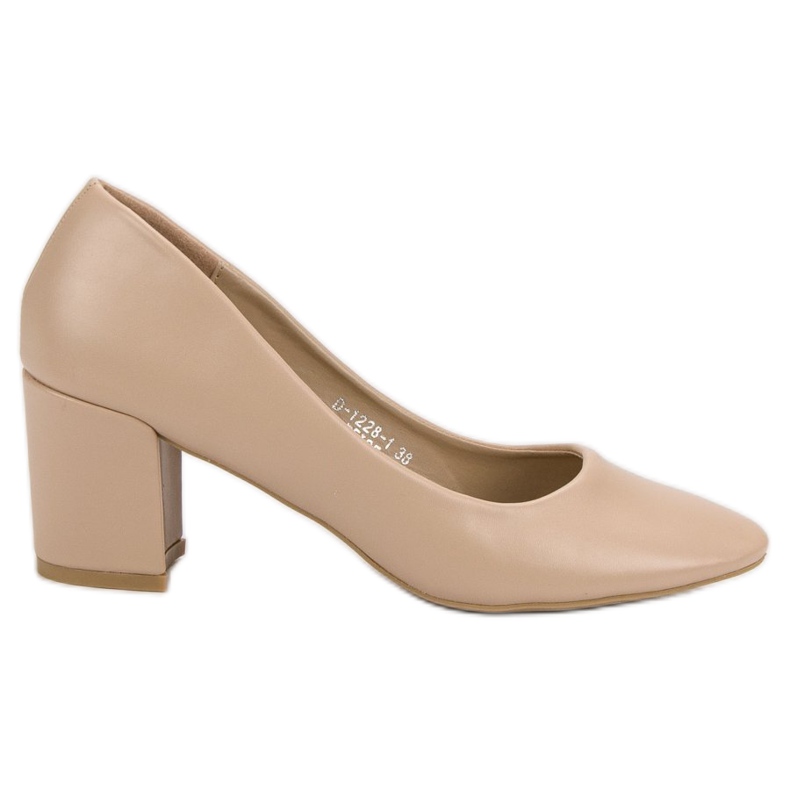Ideal Shoes Décolleté beige classiche