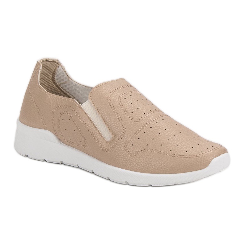 Queen Bee Scarpe da ginnastica leggere slip-on marrone