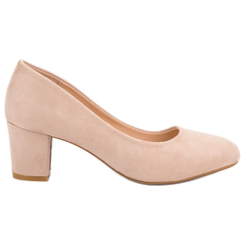 Seastar Décolleté in pelle scamosciata su un pilastro beige