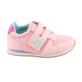 American Club Scarpe sportive da donna da jogging americane viola blu rosa