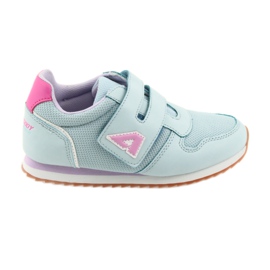 American Club Scarpe sportive da donna da jogging americane viola blu rosa