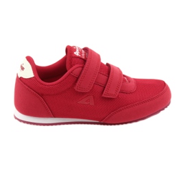Sneakers rosse American Club bianco rosso
