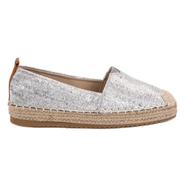 Small Swan Espadrillas lucide grigio