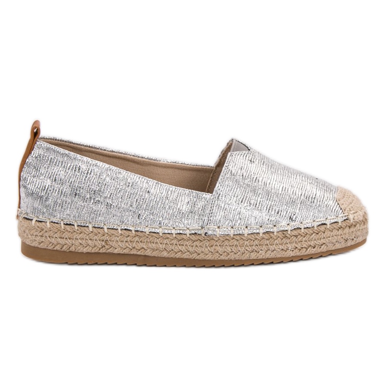Small Swan Espadrillas lucide grigio