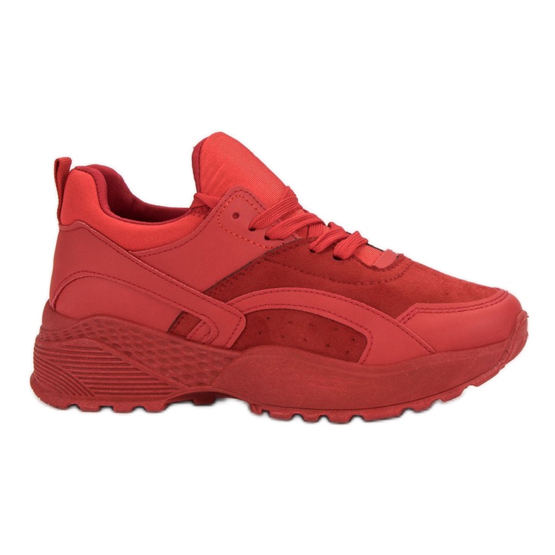 Small Swan Sneakers rosse sulla piattaforma rosso