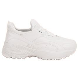 Small Swan Sneakers bianche sulla piattaforma bianca